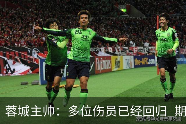 蓉城主帅：多位伤员已经回归 期待主场把这个冠军拿下